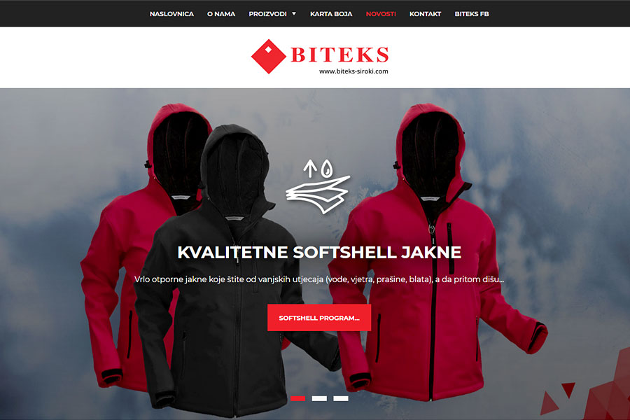 Nove web stranice www.biteks-siroki.com